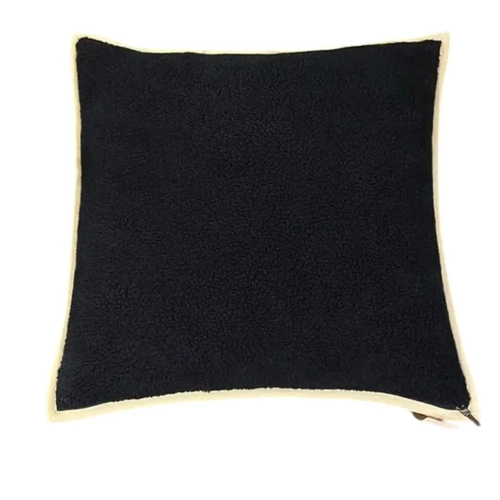 NWT Ralph Lauren Rolley Throw Pillow Navy 20x20 Sherpa